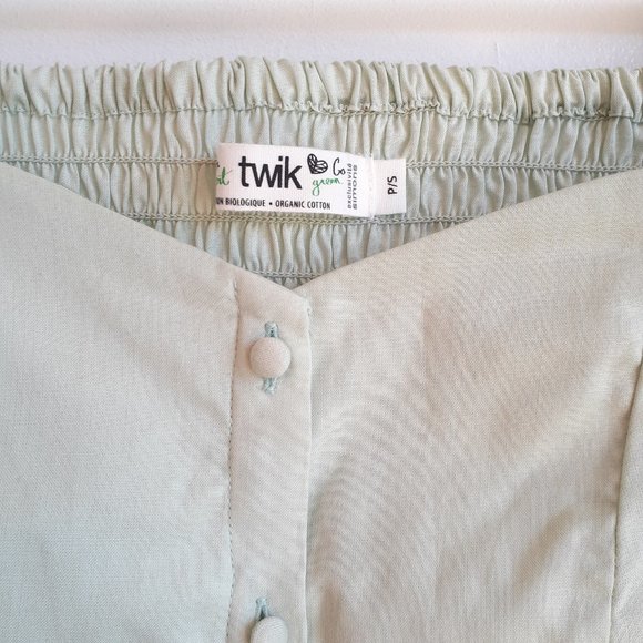 Pale green bustier top - Picture 4 of 5